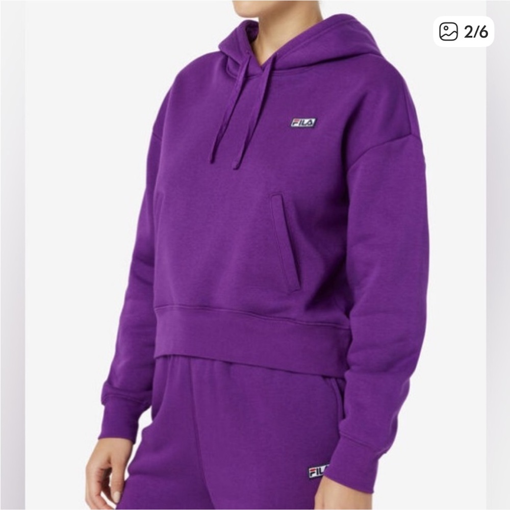 Fila Purple Hoodie in Small